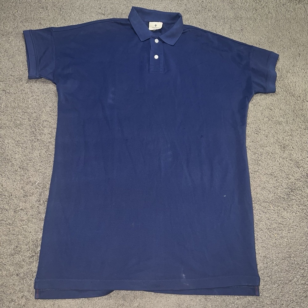 Tuckernuck Women's Pique Teller Polo Dress Size M Pageant Blue